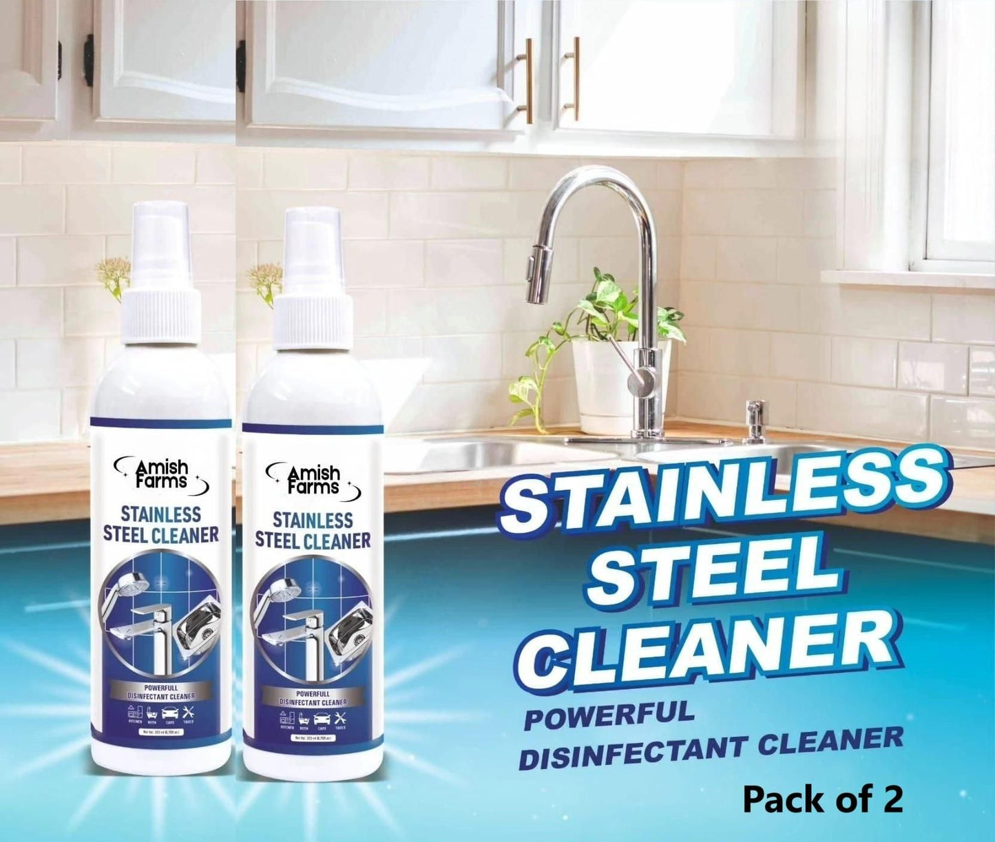 Stainless Steel Cleaner and Polish Pack of 2